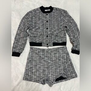 Stylish Black and White Women's Set